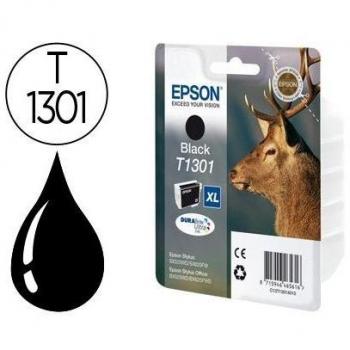 Cartucho de tinta Epson T1301 negro para impresoras Stylus SX525WD, 620FW, B42WD, BX320FW, 525WD