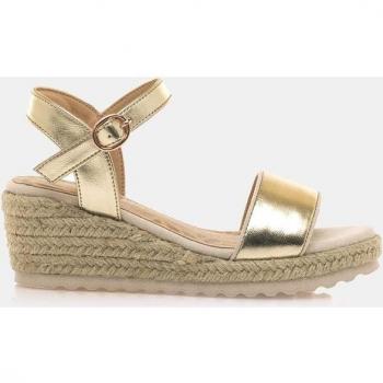 Sandalias Mustang Kids Padme dorado con cuña y cierre de hebilla
