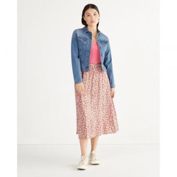 Pieces - Chaqueta de mujer denim con cierre abotonado en color azul Oia.