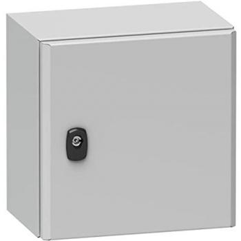 Caja de pared Schneider Electric Spacial S3D de Acero Gris, 300 x 300 x 150 mm, IP66, IK10, RAL7035