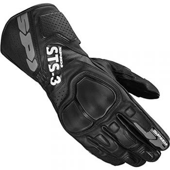 Guantes de motocicleta SPIDI STS-3 de piel negros talla XL