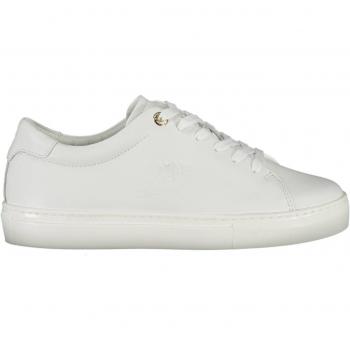Tommy Hilfiger Women's White Lace-Up Sneakers - Size 8 US / EU38