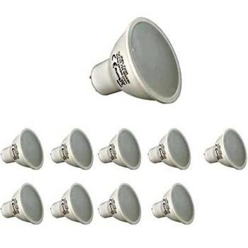 JANDEI - Pack de 10 Bombillas LED GU10 de 7W