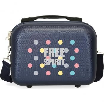 Neceser Infantil Movom Free Dots Azul Marino con Capacidad de 9 Litros