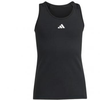 Camiseta de tirantes Adidas Tech-Fit para niños en color negro, talla 128