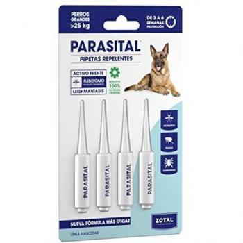 Parasital Pipetas Antiparasitarias para Perros Grandes 4x5 ml