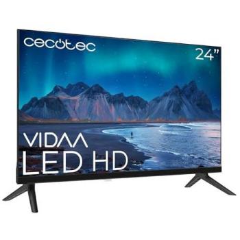 Televisor Smart TV LED Cecotec A5 Series ALH50024 de 24 Pulgadas, Resolución HD, Dolby Audio, WiFi Integrado, Chromecast, 3 HDMI y 2 USB