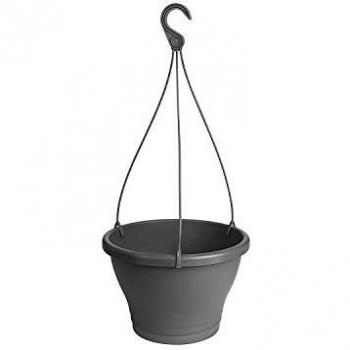 Maceta Colgante Elho Corsica 30 cm Plástico Gris Oscuro