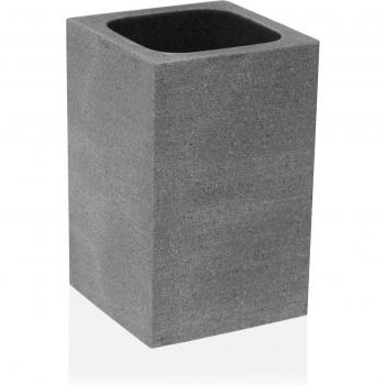 Portacepillos de Dientes Versa Slate Resina (7,2 x 11,2 x 7,2 cm)