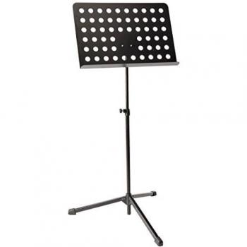 K&M 12179 Black Orchestra Music Stand with Folding Legs