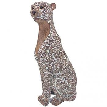 Figura Leopardo Étnica Marrón 9x12x25 cm - Signes Grimalt by Sigris