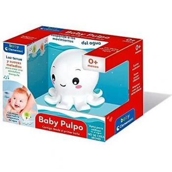 Clementoni - Pulpo Baby, juego de baño, bebé 6 meses, juguete en español (55413