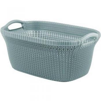 Curver Cesta Knit 40L, Azul Bruma, 57.5x36.5x25 cm, 228409