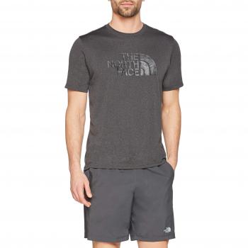 The North Face M Gr C Camiseta MA Graphic Reaxion Ampere, Hombre, Dark Grey Heather/TNF Black Tonal Camo Print, M