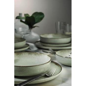 Juego de Vajilla Hermia Ian 12 Piezas 100% Porcelana Verde