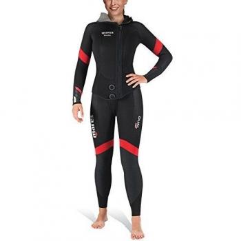 Mares Traje Húmedo de Buceo Dual She Dives 5 Mm para Mujer, neopreno de 5 mm de grosor, diseño específico para mujer, cierre trasero con cremallera, costuras selladas para