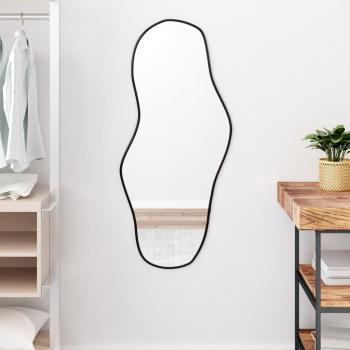 Espejo de Pared Dorado Colgante para Dormitorio y Salón, Decoración en Color Dorado, Negro y Plateado