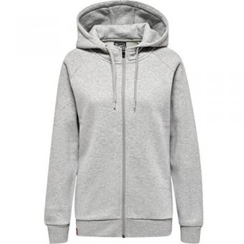Hummel Women's Heavy Red Zip-Up Hoodie