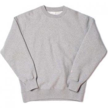 Nudie Jeans Hasse Grey Melange Crew Neck Sweatshirt
