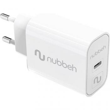 Cargador de Pared USB-C Nubbeh Bhoot 25W PD 3.0 Blanco