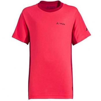 VAUDE Camiseta Unisex para niños Fulmar, Unisex niños, Camiseta, 40985, Rosa Brillante, 110-116