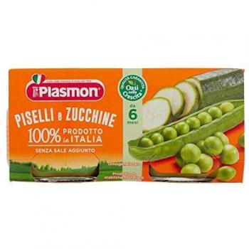 Plasmon Omogeneizado de Verduras con Piselli y Zucchine 2x80g