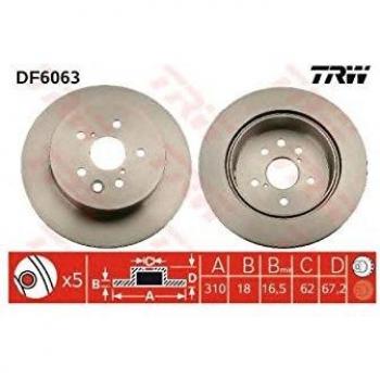 TRW Automotive AfterMarket DF6063 Brake Disc