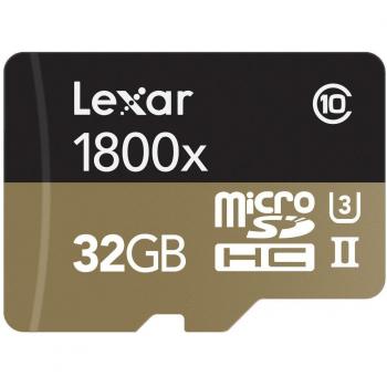 Lexar Professional - Tarjeta de memoria 1800x microSDXC UHS-II de 32 GB