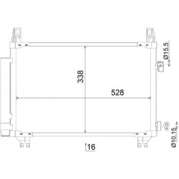 Condensador de aire acondicionado BEHR MAHLE AC 806 000S / MAHLE ORIGINAL AC 806 000S, tipo: condensador para sistemas de aire acondicionado automotriz, características: fabricado por BEHR y