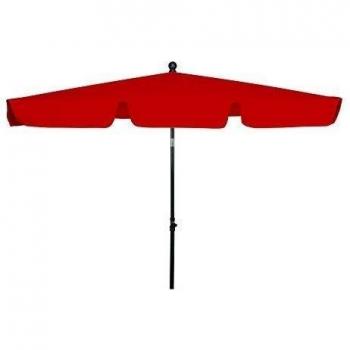 GoodSun Sombrilla rectangular FL, rojo, 180 x 120 cm, 4 piezas