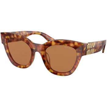 Miu Miu MU01YSF Asian Fit 4BW2Z1 Anteojos de Sol para Mujer Tortoiseshell