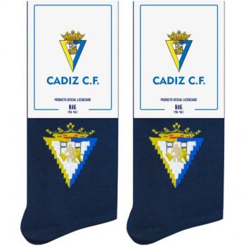 Calcetines Cádiz Club de Fútbol con Escudo Pepe Pinreles