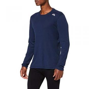 Odlo Camiseta L/S Crew Neck Vallée Blanche Caliente Unte rhemden LG.Pulsera HE/Uni, otoño/Invierno, Hombre, Color Azul Marino, tamaño XL