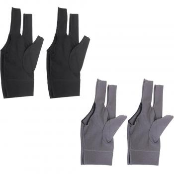 Sharplace 4 Pcs de Guantes de Tres Dedos de Billar Accesorio Deportivo de Snooker