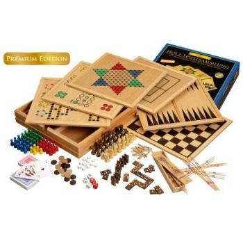 Juego de Mesa Filos 3101 - Colección de Juegos de Madera Premium con 100 Opciones, FSC 100%