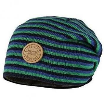 maximo Beanie 3-Farbringel - Gorro de punto para niños, color navy/golf 4813, talla 49/51