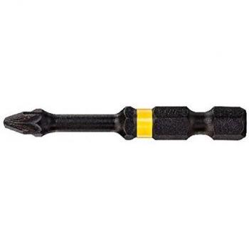 Puntas de Destornillador de Impacto Torsión PZ2 50 mm, 2 Unidades, DeWalt Extreme