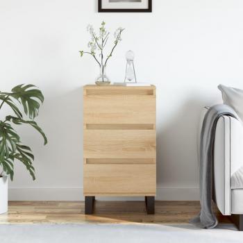 Aparador de madera multicapa roble Sonoma 40x35x70 cm Marrón