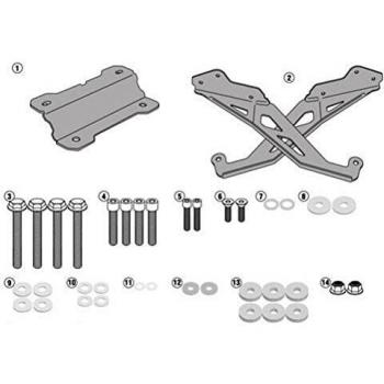 Givi - Attacco posteriore specifico per bauletto monokey o monolock sr2122