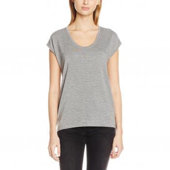 PIECES PCBILLO TEE_LUREX STRIPES, Camiseta Mujer, Gris