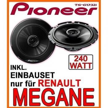 Renault Megane 1 - Pioneer TS-G1732i - 16cm 2-Wege Koaxe Lautsprecher Einbauset