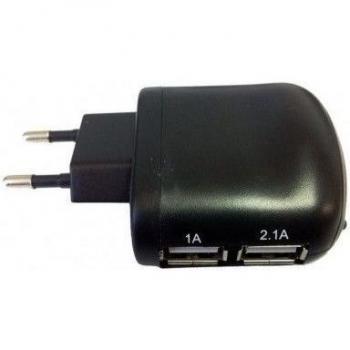 CoolBox REPCOOUSBX2 - Cargador USB de Pared