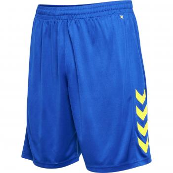 Pantalón corto de poliéster Hummel Core XK con características de tejido ligero, secado rápido, ajuste cómodo y diseño deportivo