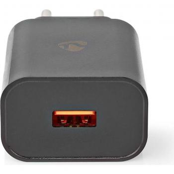 Cargador de Pared USB-A Nedis 18W 1x3.0A con Selección Automática de Voltaje (sin Cable Incluido)