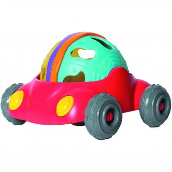 Coche de Actividades Junyju con Sonajero, Sin BPA, A partir de 12 Meses, Rojo/Multicolor