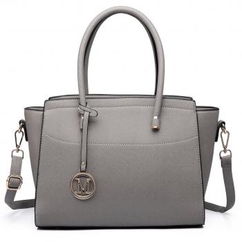 Miss Lulu Grande Bolso de Mujer de Moda Bolso de Mano Hombro en Imitacion Piel