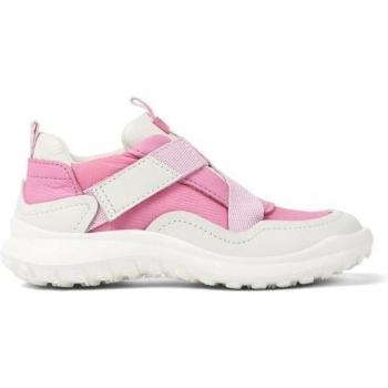 CAMPER CRCLR - Girls' Sneakers in Pink/White, Size 34, Smooth Leather/Cotton FabricCAMPER CRCLR - Girls' Sneakers in Pink/White, Size 2, Smooth Leather/Cotton Fabric