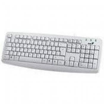 Genius KB-110X - Teclado (USB, Hogar, QWERTZ, USB, Color blanco, PC/server)