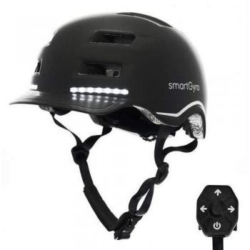 Casco para Patinete Eléctrico SmartGyro Helmet Max Talla L con LED Negro