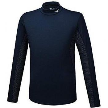 Mizuno Men's Black Midweight Long Sleeve Thermal T-Shirt 2XL
